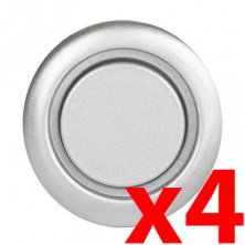 05: Серый Серебристый.  Комплект датчиков парктроника Blackview PS (Разъемный, 18 мм) -- 4шт