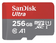 Карта памяти MicroSDXC 256GB SanDisk Class10 UltraUHS-I (120 Mb/s) без адаптера (SDSQUA4-256G-GN6MN)