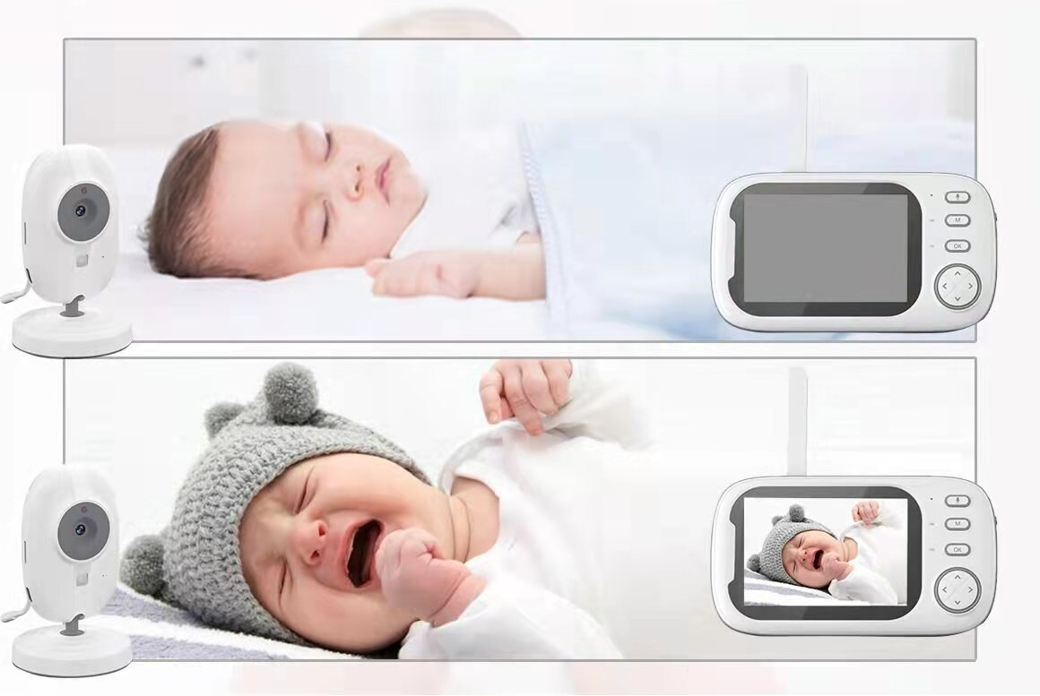 Беспроводная видеоняня с монитором Baby Monitor (голосовая активация, ночное видение, колыбельные, термометр) Blackview BM-01